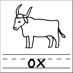 304x304 Clip Art Basic Words Ox Phonics Ox Bampw I Abcteach