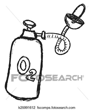 400x470 Clip Art Of Doodle Oxygen K25991612