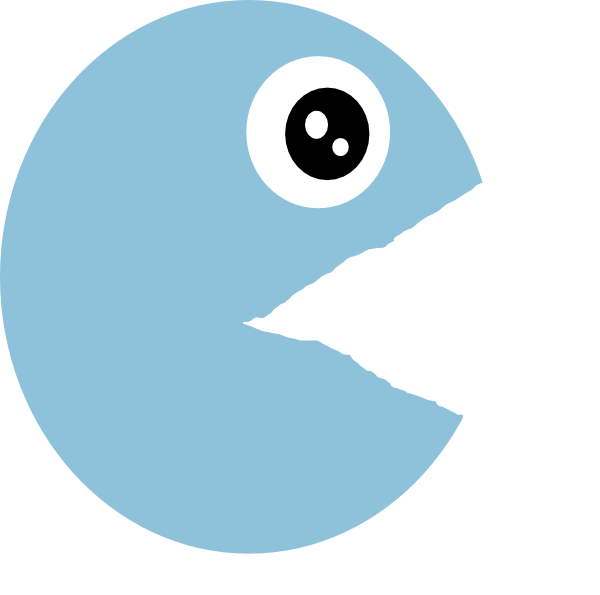 600x595 Pacman Open Mouth Clip Art