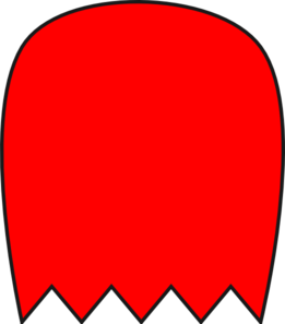 261x297 Red Pacman Ghost 1 Clip Art