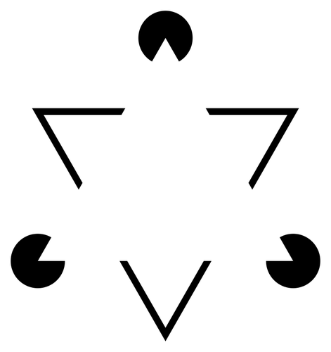 471x500 Vector Clip Art Of Famous Optical Illusion With Three Pacman