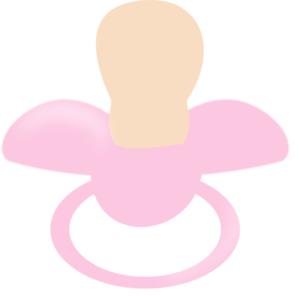 299x297 Pink Pacifier Clip Art