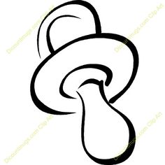 236x236 Free Pacifier Line Art