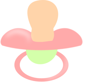 298x297 Pink Pacifier Clip Art