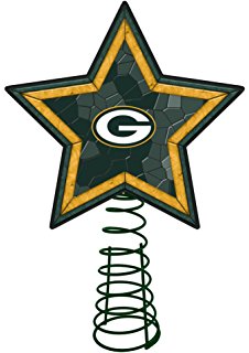 226x320 Green Bay Packers Art Glass Tree Topper Home Amp Kitchen