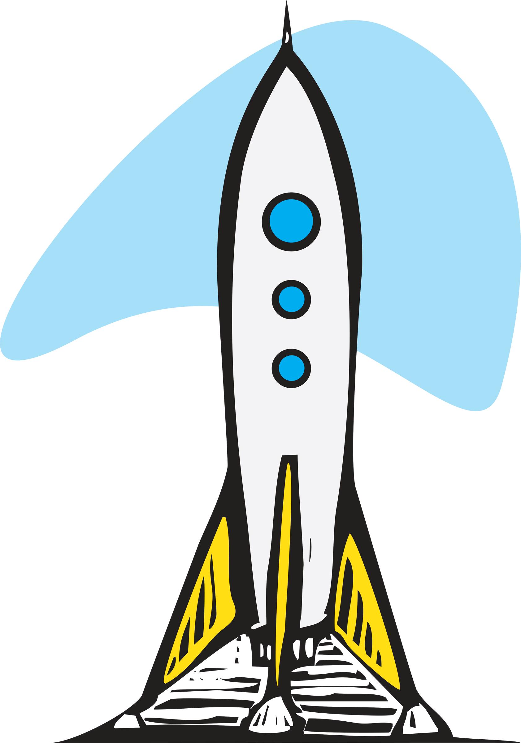 1683x2400 Rocket Launch Pad Clipart