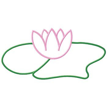 350x350 Lily Pad Outline Clipart