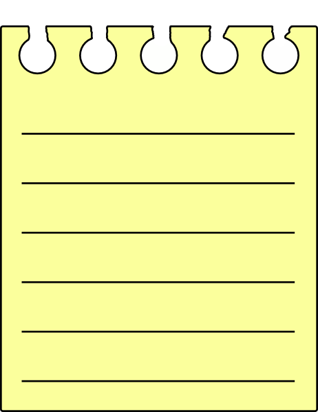 462x599 Note Pad Clipart