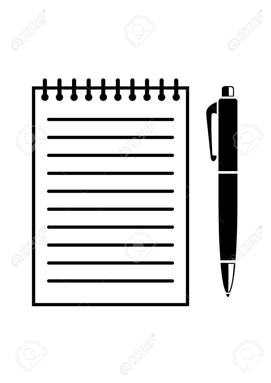 919x1300 Pen Clipart Writing Pad