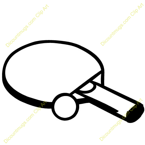 500x500 Ping Pong Paddle Clipart