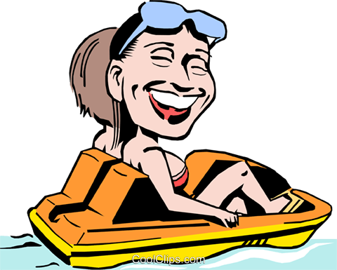 480x385 Cartoon Paddleboat Royalty Free Vector Clip Art Illustration