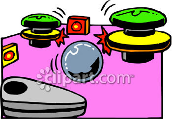 350x243 Close Up Of The Bumpers And Paddles Of A Pinball Machine