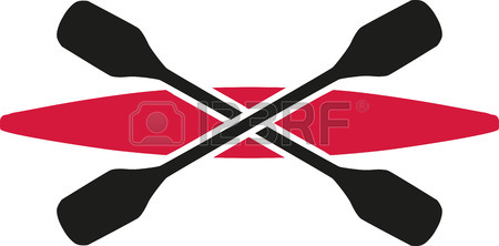 450x222 Kayaker Silhouette Royalty Free Cliparts, Vectors, And Stock