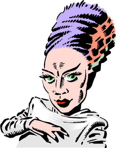 392x500 Pagan Lady Public Domain Vectors