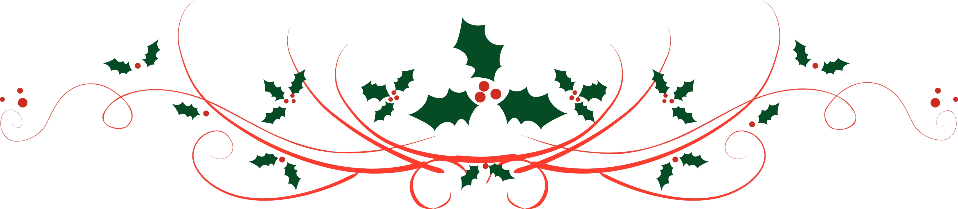 3300x721 Christmas Dividers Clipart
