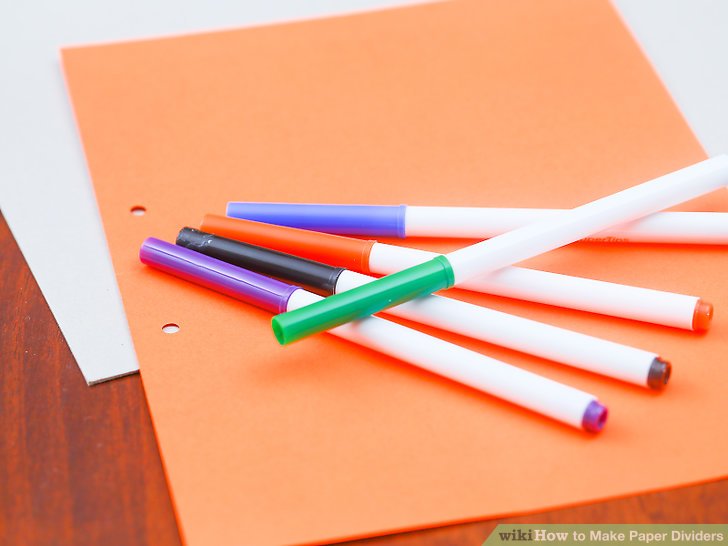 728x546 How To Make Paper Dividers 7 Steps (With Pictures)