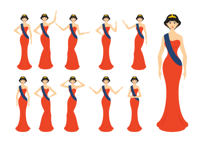 700x490 Pageant Queen Vector