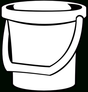 285x300 Pail Clipart Black And White Letters Example