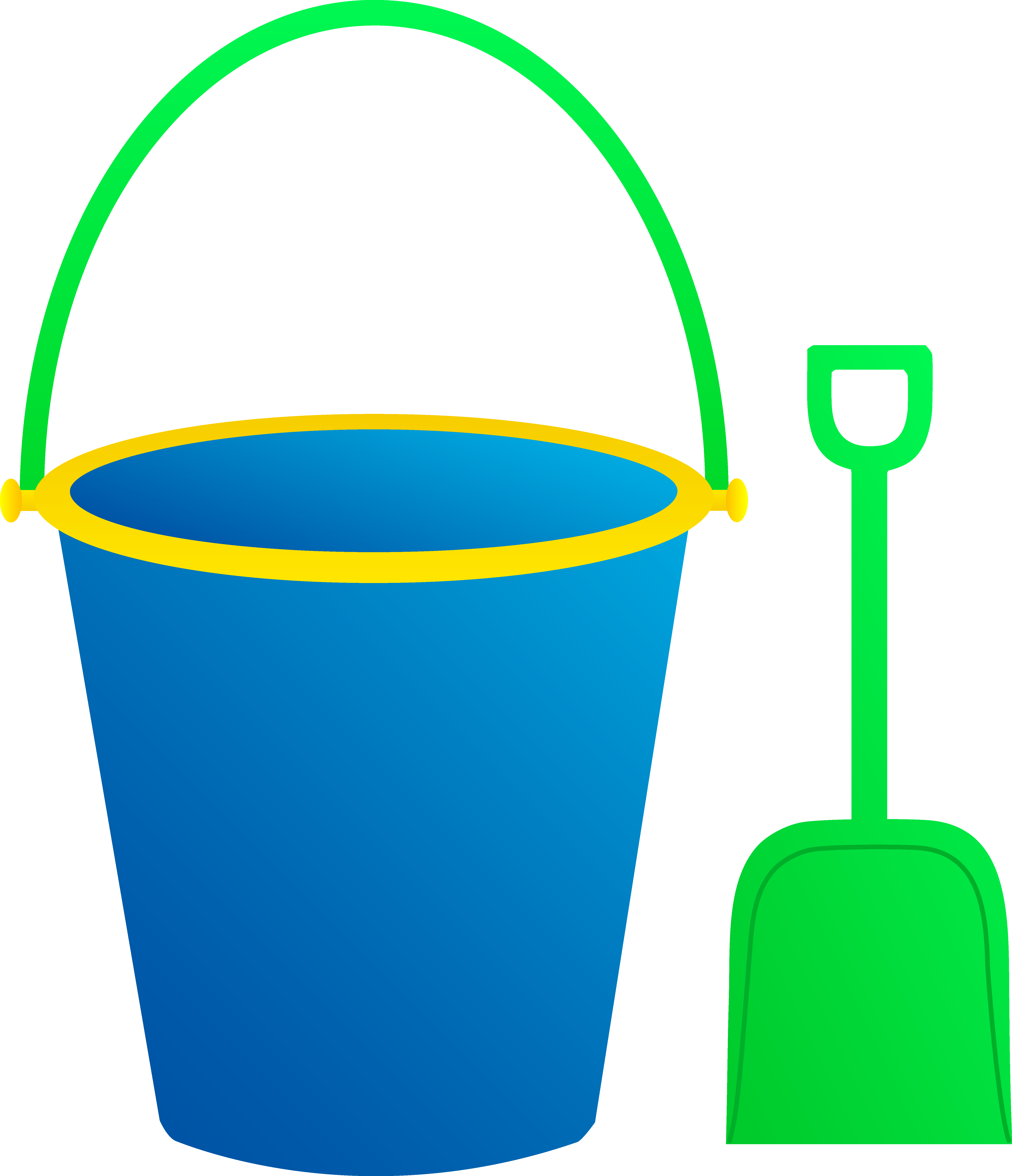5409x6283 Blue Pail With Green Shovel