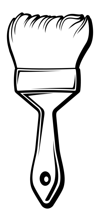 409x900 Can Clipart Paint Brush