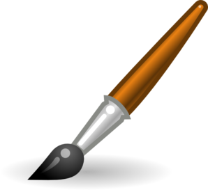 298x273 Style Paintbrush Clip Art