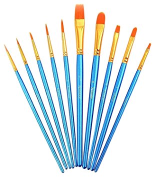 312x355 Paint Brush Set Acrylic Xpassion 10pcs Professional