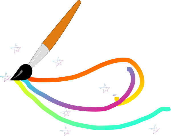 600x477 Magic Paintbrush Clip Art