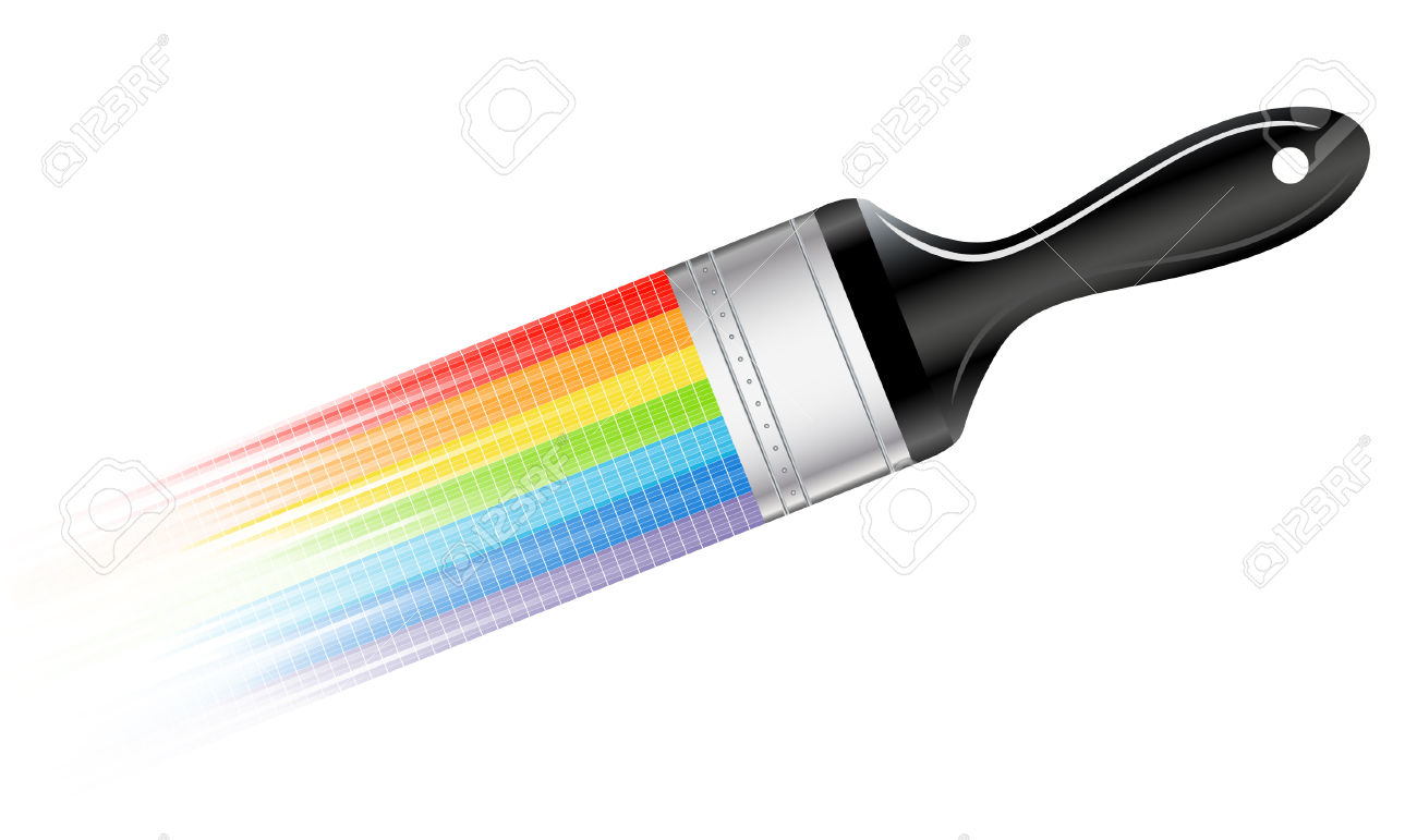 1300x771 Rainbow Clipart Paintbrush