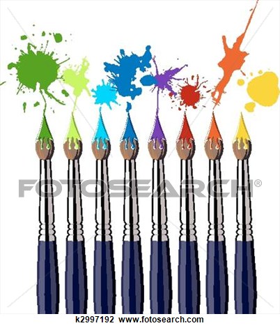 402x470 Paint Brush Border Clip Art Free