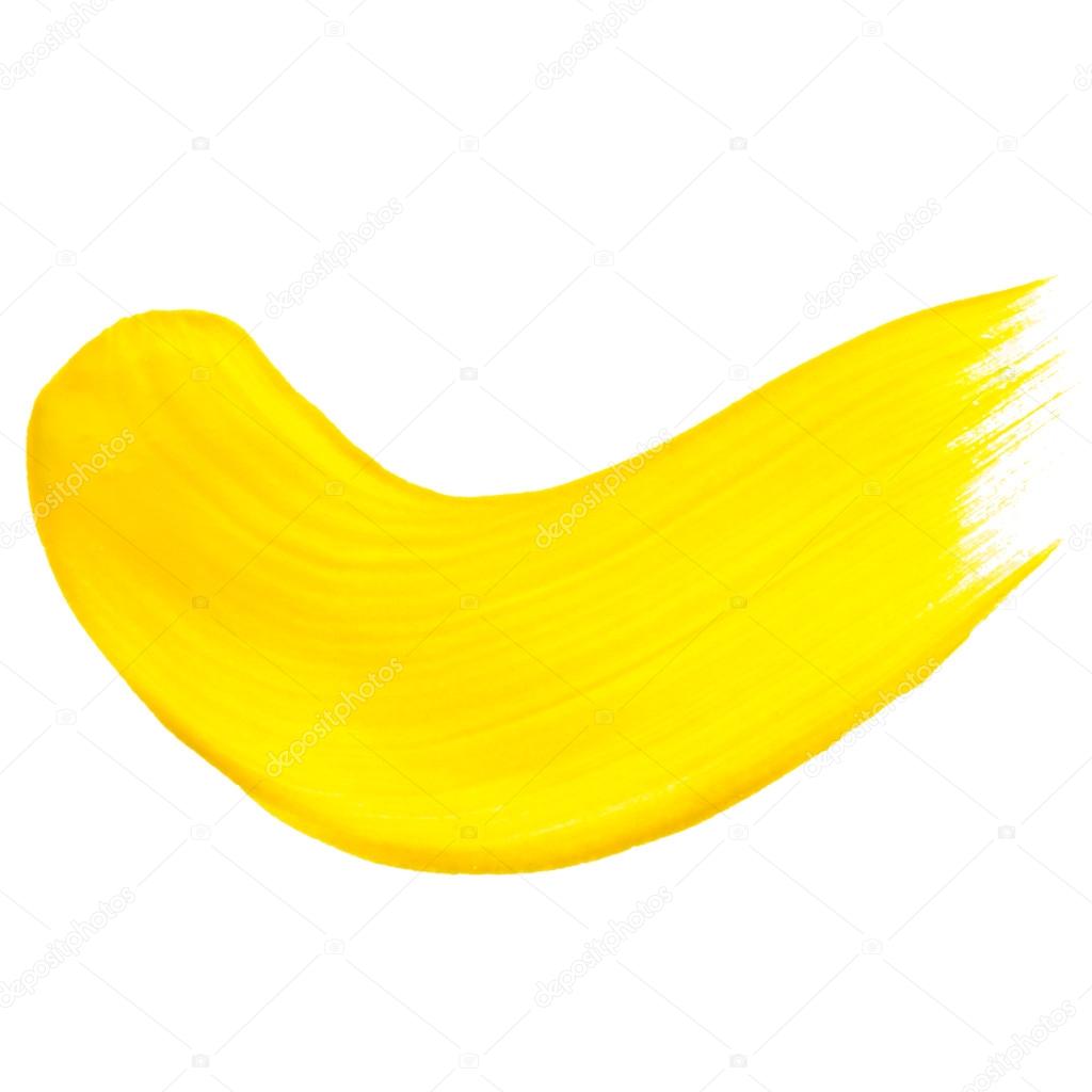 1024x1024 Yellow Paint Brush Stroke Stock Photo Vanazi