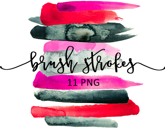570x456 Brush Strokes Clip Art Watercolor Png Scarlett Red Purplepink