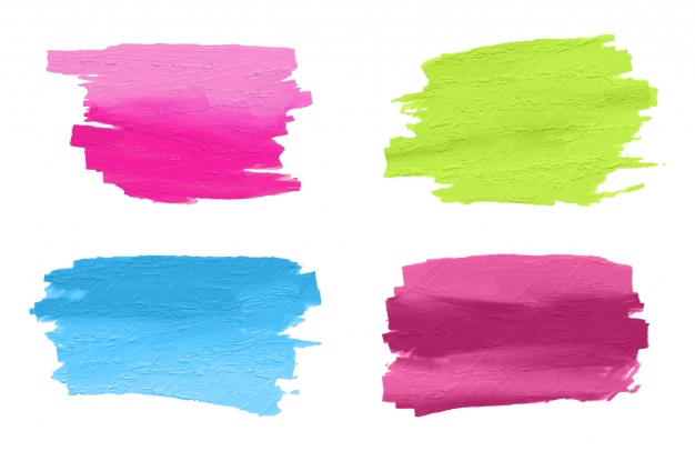 626x406 Hand Painted Brush Strokes Collection Vector Free Download