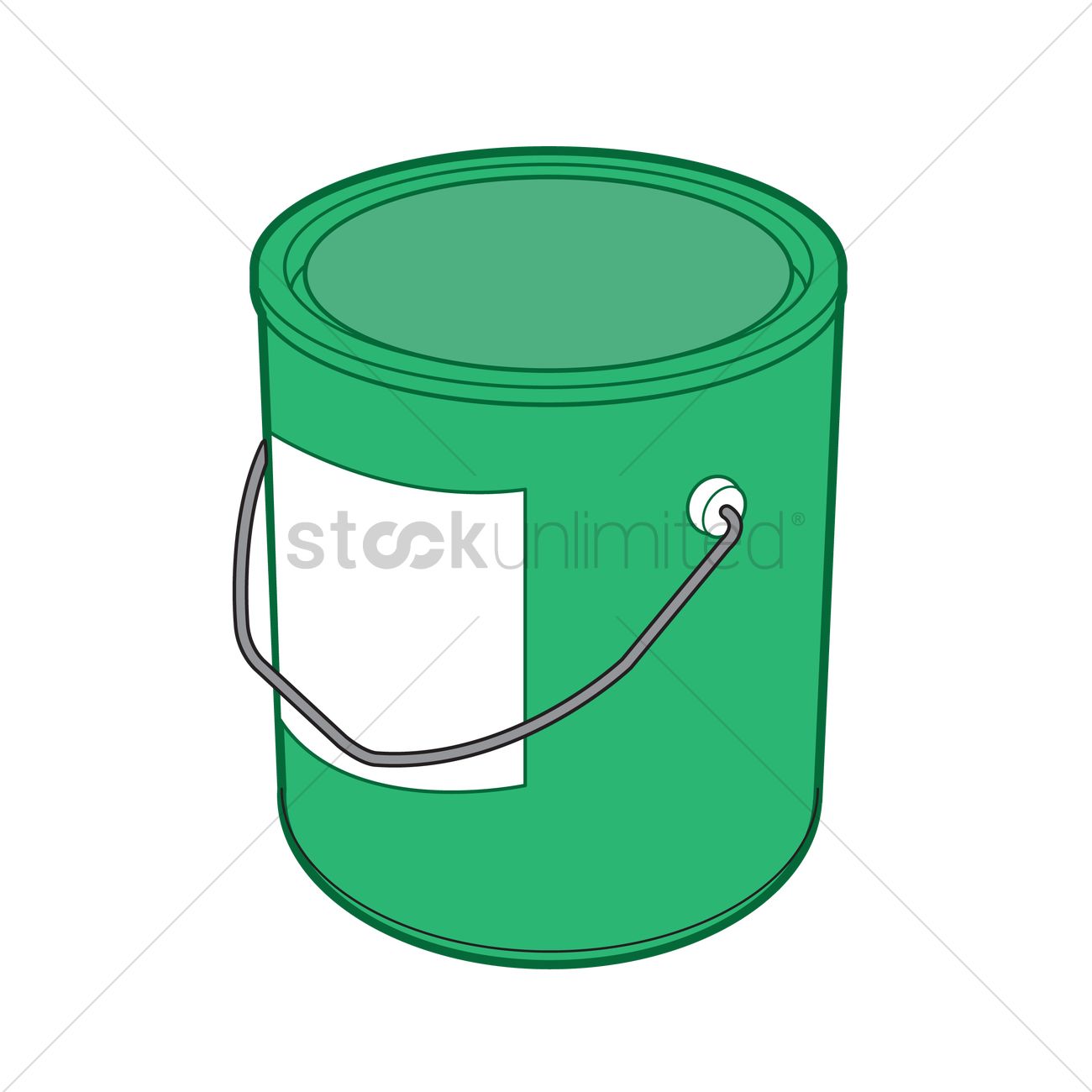1300x1300 A Paint Bucket Vector Image