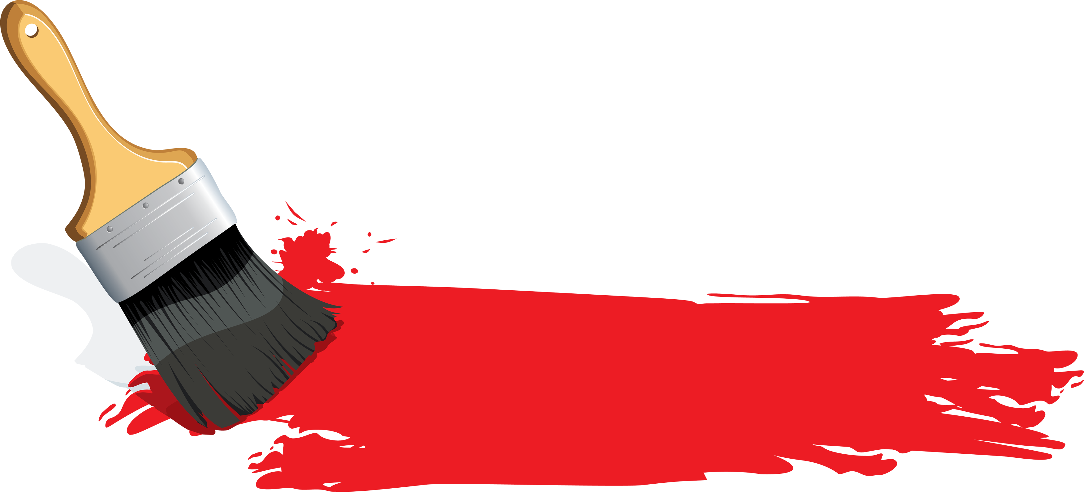 3504x1593 Paintbrush Paint Brush Clip Art