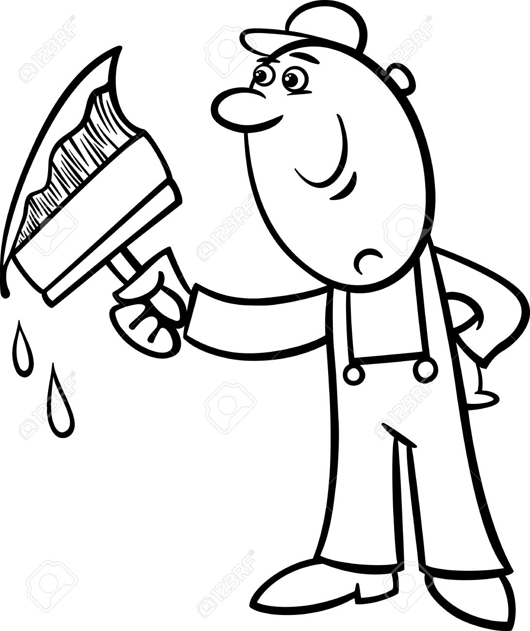 1092x1300 Clipart For Paint Black White