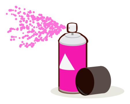451x363 Paint Can Spray Pink Clip Art Download