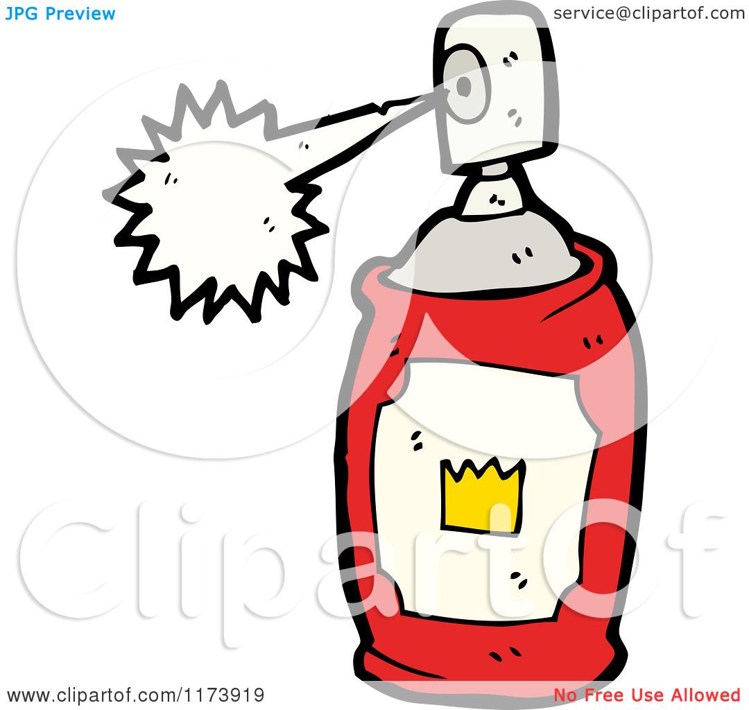 1080x1024 Clipart Of A Talking Can Of Spray Paint