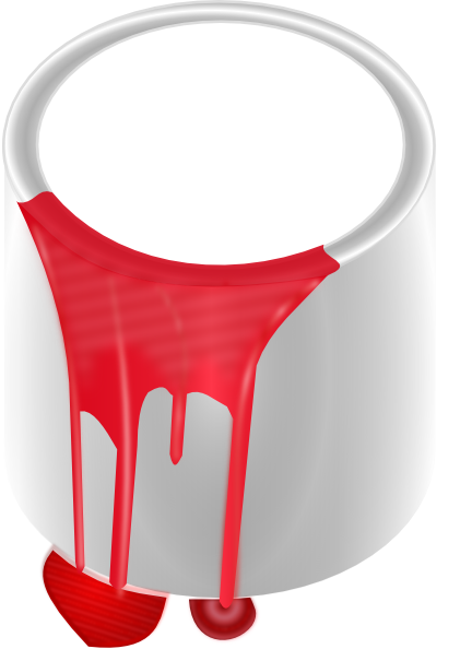 432x594 Paint Can Red Clip Art