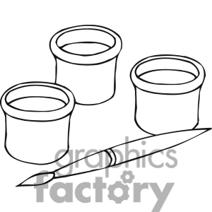 300x300 Paint Clipart Black And White