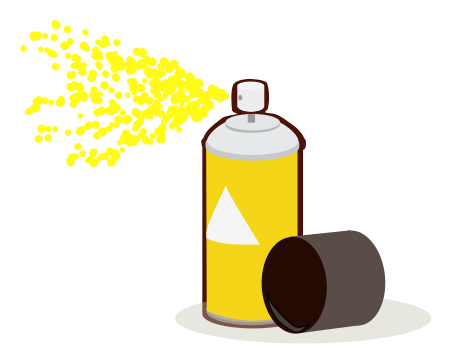 451x363 Spray Painter Clipart