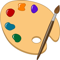 201x200 Paint Pallet Clipart