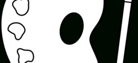 272x125 Paint Palette Clip Art Black And White Clipart Panda