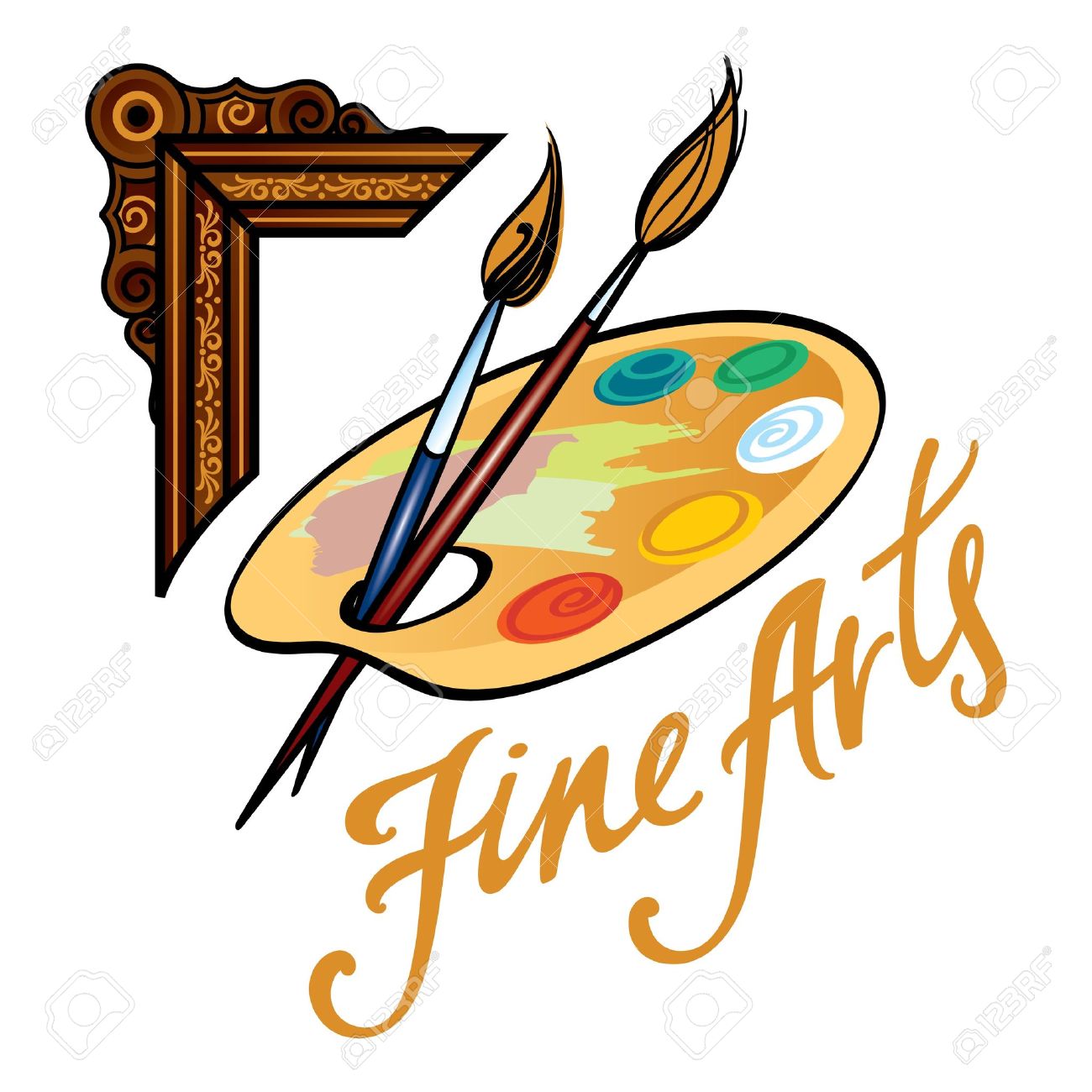 1300x1300 Artistic Clipart Art Palette