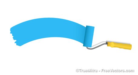 456x250 Paint Roller Banner, Clip Art