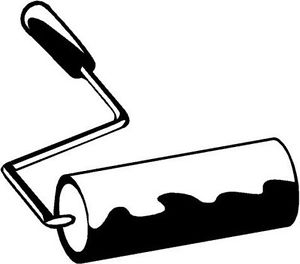 300x264 Paint Roller Vinyl Decal Car Truck Window Sticker Ebay