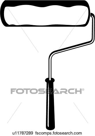 331x470 Clip Art Of Paint Roller U11787289