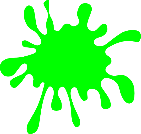 600x568 Green Splat Clip Art