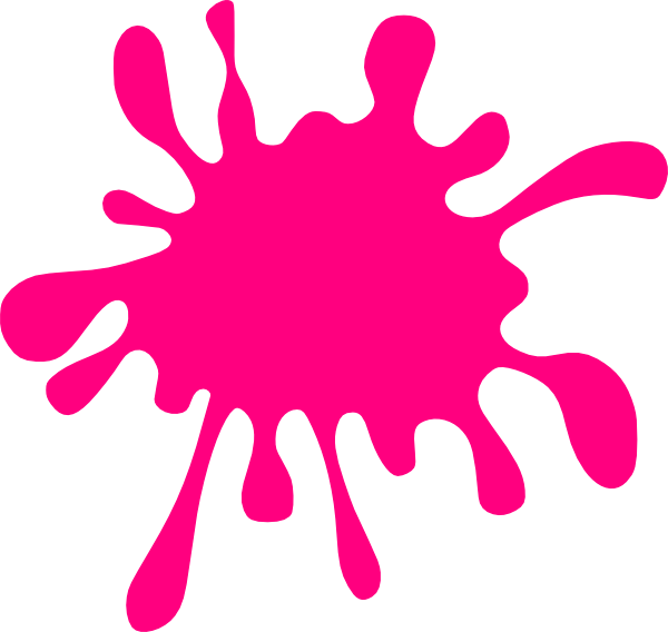 600x568 Pink Splatter Clip Art
