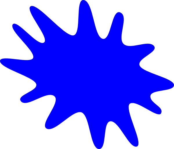 600x514 Blue Paint Splatter Clipart