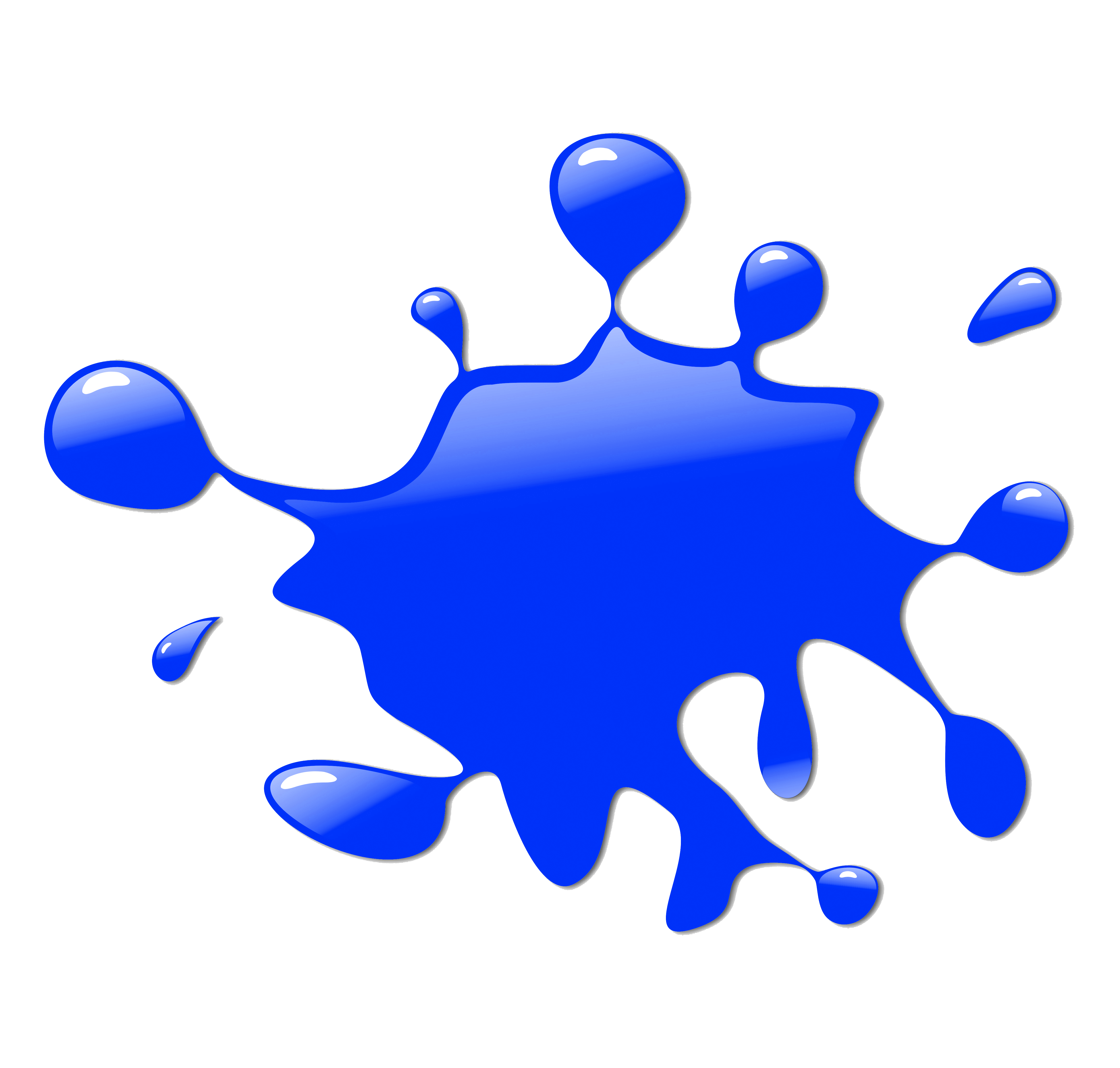 4642x4425 Ink Clipart Blue Paint